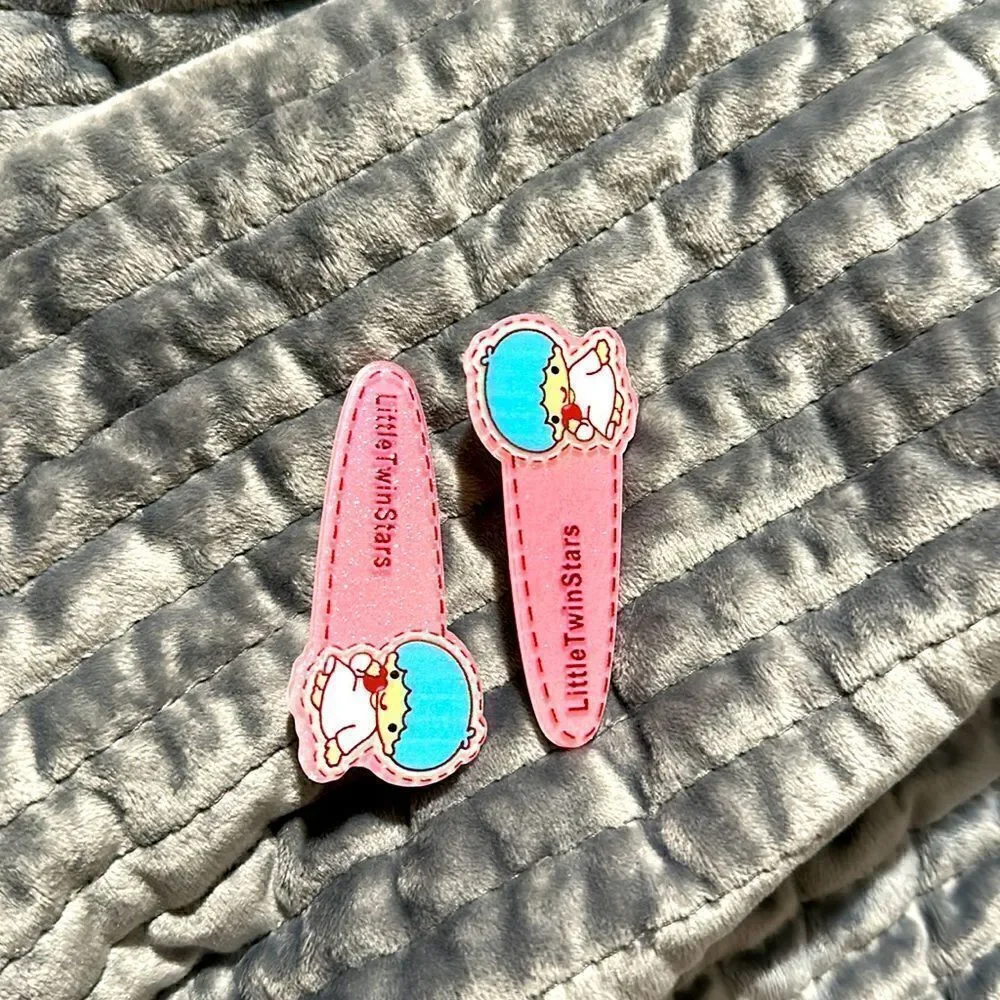 New little TwinStars Hair Accessories 2 pcs Hair Clip's